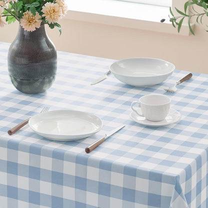 Gingham Tablecloth Rectangle Checkered Tablecloth Washable3