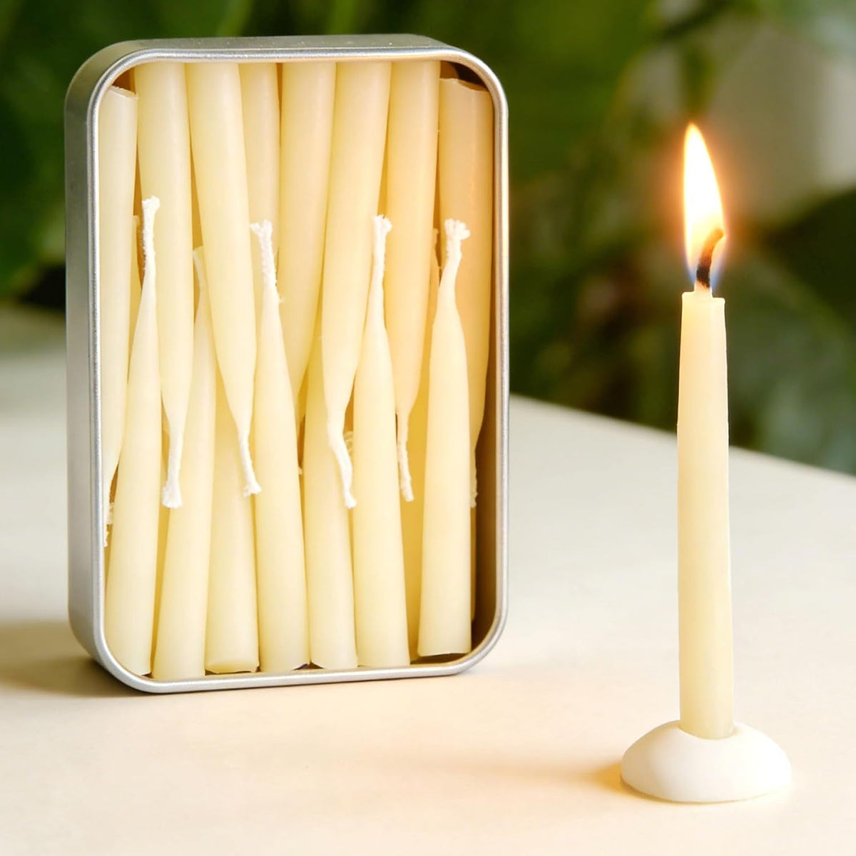 20-minute-100-pure-beeswax-candles-mini-mindful-meditation-taper-candles-smokeless-dripless-with-holder-for-yoga-prayer-relaxation-white-24-pack