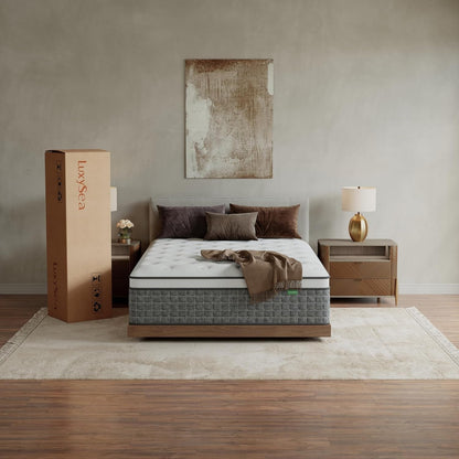 Full Size Mattress, Medium Firm 12 Inch Hybrid Mattress Full Size in a Box - Memory Foam & Pocket Springs for Back Pain Relief, Fiberglass Free, Motion Isolation, Certipur-Us & OEKO-TEX Certified8