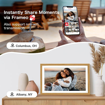 Frameo Digital Picture Frame, Frameo 15.6'' Large Digital Photo Frame Wifi3