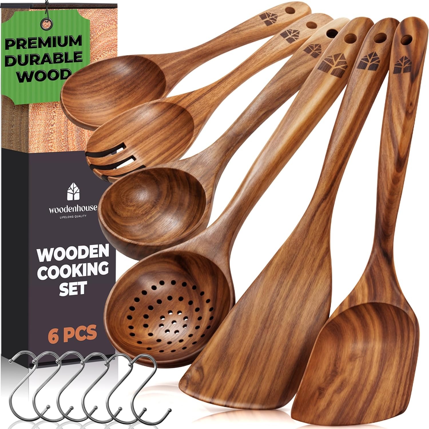wooden-spoons-for-cooking-6-pcs-teak-wooden-utensil-set-with-hanging-hooks