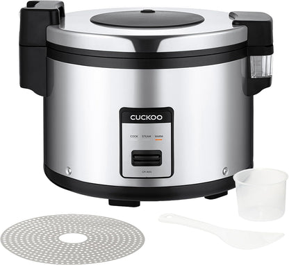 CUCKOO Commercial Rice Cooker and Warmer, 60-Cup Cooked, CR-3055 | 30-Cup Uncooked Capacity, Nonstick Inner Pot, 3 Cooking Modes, One-Touch Operation, Steam Cooking1
