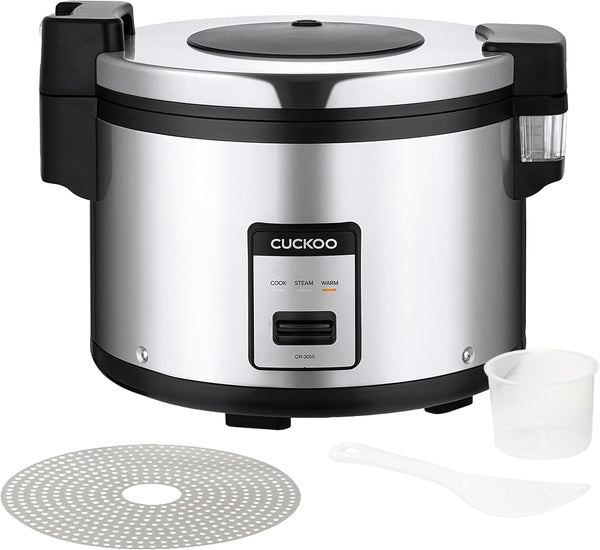 CUCKOO Commercial Rice Cooker and Warmer, 60-Cup Cooked, CR-3055 | 30-Cup Uncooked Capacity, Nonstick Inner Pot, 3 Cooking Modes, One-Touch Operation, Steam Cooking1