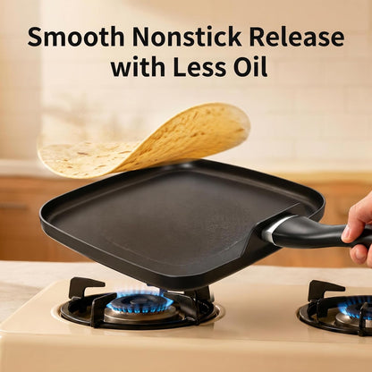 10 Inch Square Griddle Pan, Nonstick Grill Pan for Cooking Eggs, Omelettes, and More, Griddle Cookware, PFOA Free3
