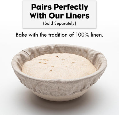 Banneton Boule 8.5” Proofing Basket for Sourdough & Artisan Bread Baking – Stackable, Made from Bamboo & Sugarcane Pulp (1-Pack)7