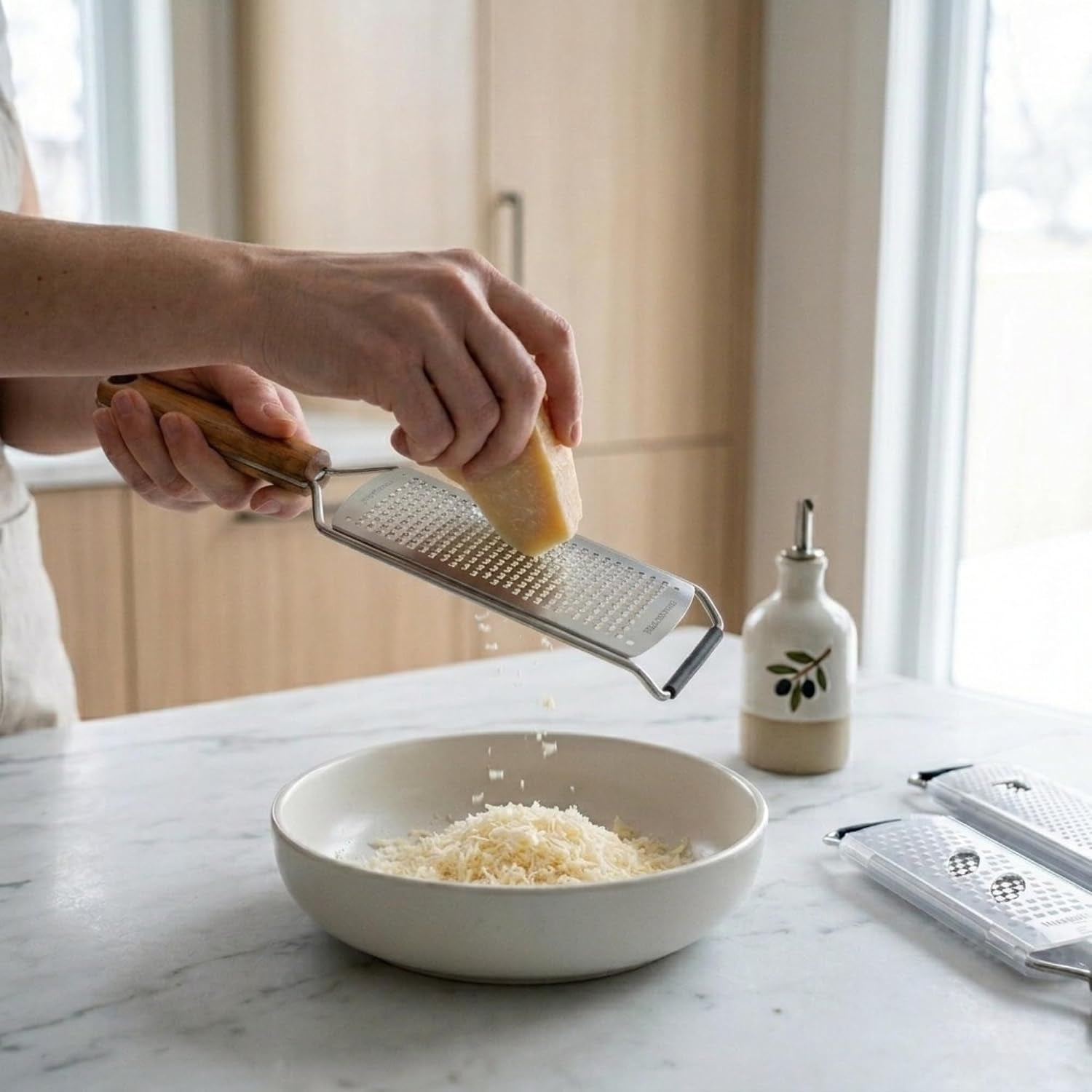 3-piece-stainless-steel-cheese-grater-zester-set-w-acacia-wood-handles-for-parmesan-lemon-zest-ginger-and-spices