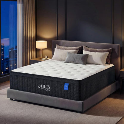 Queen Mattress, 12 Inch Queen Hybrid Mattress in a Box, Medium Firm with Upgraded Pocket Springs for Superior Motion Isolation, Strong Edge Support & Breathable Comfort1