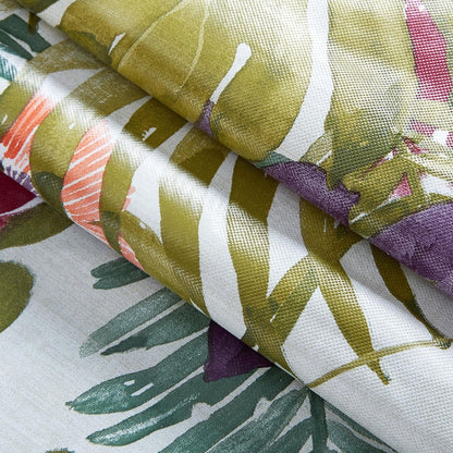 Kona Tropical Floral 70 Inch round Flannel Backed Tablecloth6