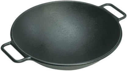 BOLD Pre-Seasoned Cast Iron Wok, Design-Forward, 14 Inches | Design-Forward Seasoned Cast Iron 14 Inch Wok for Stir Fry, Sautéing & High-Heat Cooking, Ready to Use3