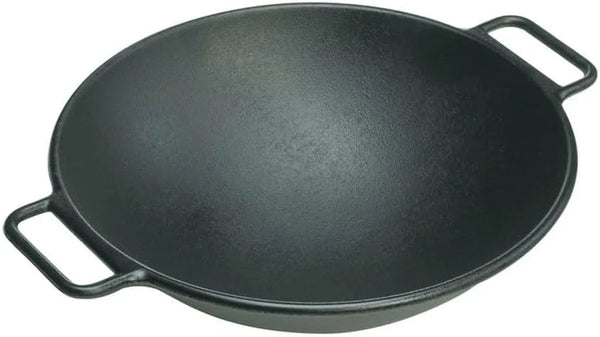 BOLD Pre-Seasoned Cast Iron Wok, Design-Forward, 14 Inches | Design-Forward Seasoned Cast Iron 14 Inch Wok for Stir Fry, Sautéing & High-Heat Cooking, Ready to Use3
