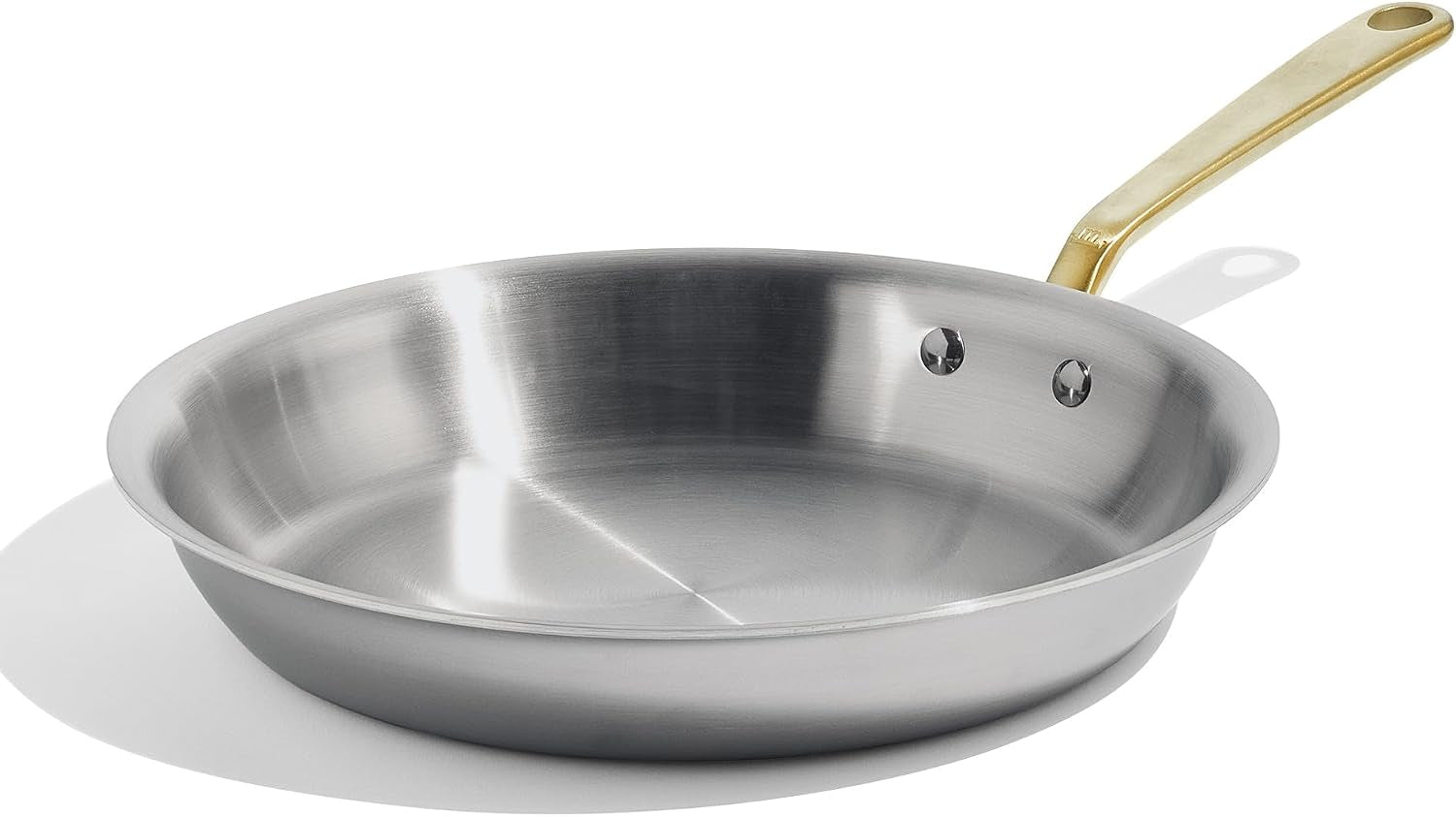 made-in-cookware-12-inch-stainless-steel-frying-pan-with-antique-brass-handle-5-ply-stainless-clad-professional-cookware-crafted-in-italy-induction-compatible