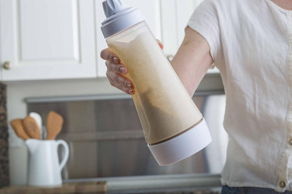 Pancake Batter Mixer with Blenderball Wire Whisk | No Mess | Dishwasher Safe | Blenderball Mixes Ingredients as You Shake | Kitchen | Camping | Waffle Batter Mixer5