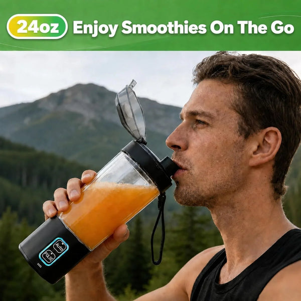 Portable Blender for Smoothies, 24 Oz Cordless Personal Juicer Protein Shaker with Leakproof Lid, BPA Free, Rechargeable, Mini Licuadora Portatil for Kitchen Outdoor Traveling Camping Gym Fitness5