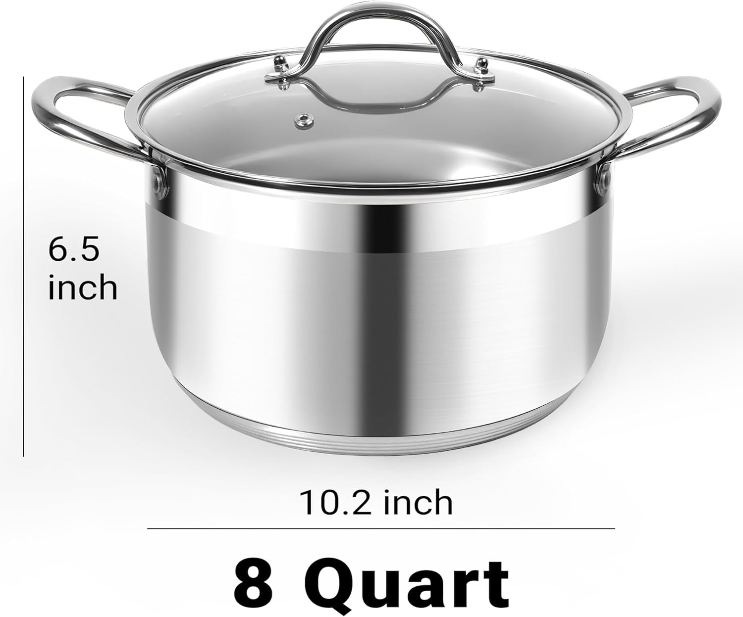 8-quart-stainless-steel-induction-stock-pot-with-visible-lid-heavy-duty-even-heat-thick-nonstick-base-deep-cookware-for-soup-pasta-spaghetti-ideal-for-canning-boiling-simmering