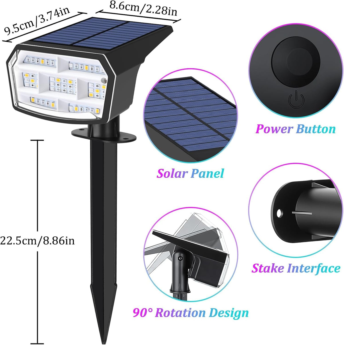 8-pack-solar-spot-lights-outdoor-waterproof-landscape-spotlight-multicolor