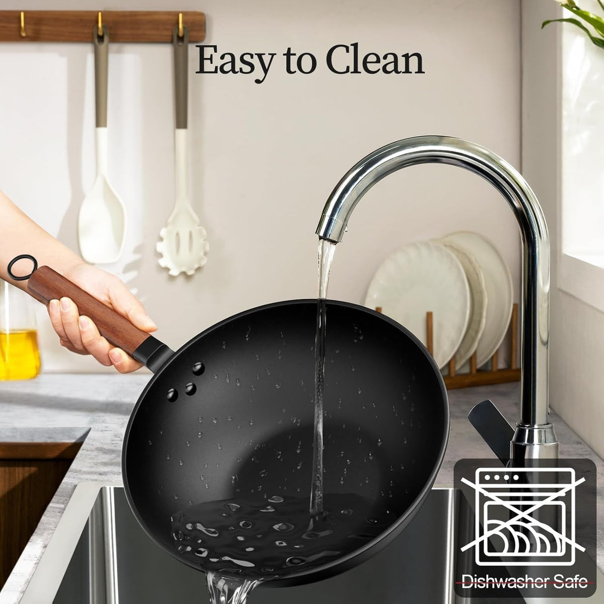 carbon-steel-wok-13-inch-pre-seasoned-non-stick-with-lid-and-spatula-flat-bottom-ideal-for-stovetop-cooking