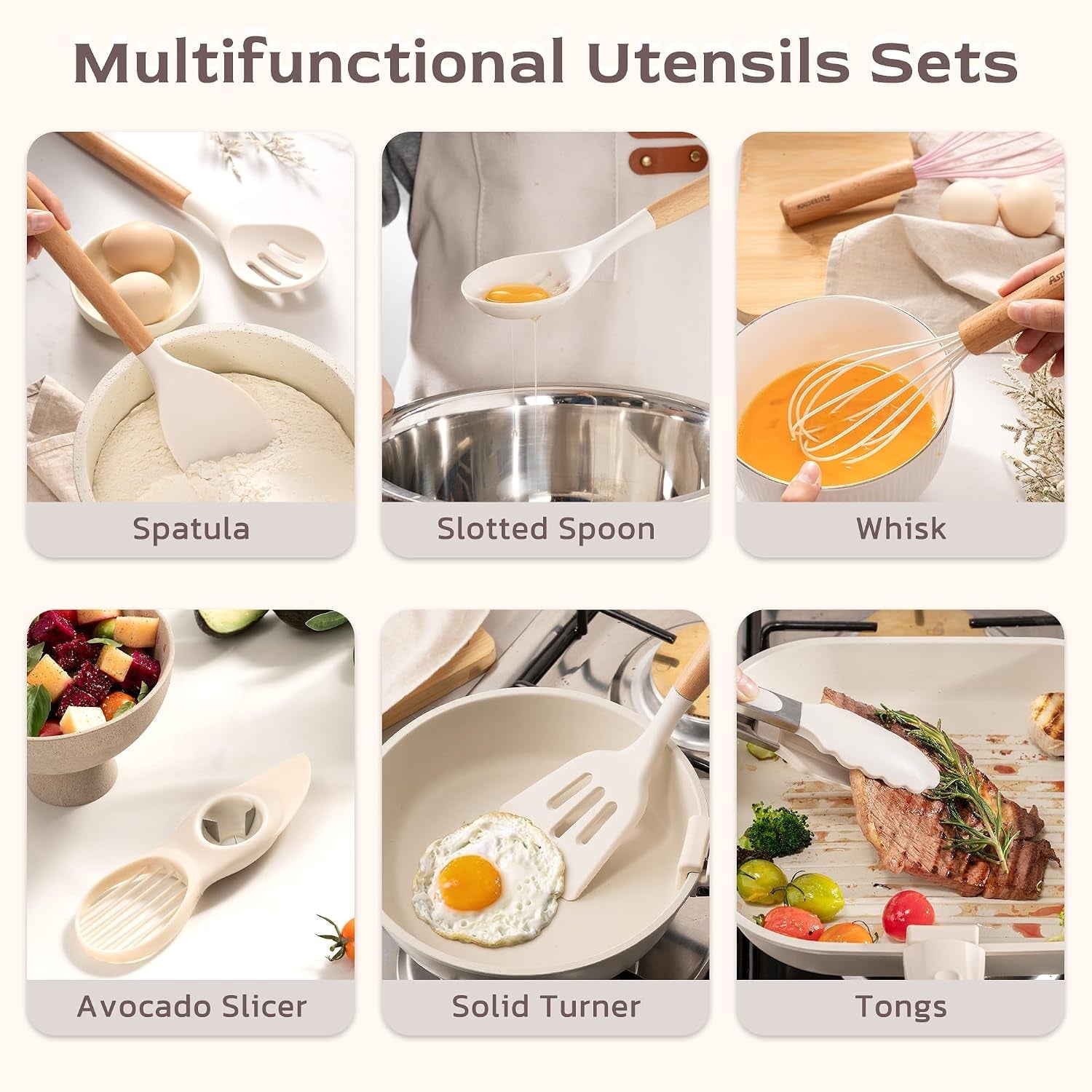 kitchen-utensils-set-39-pcs-silicone-cooking-utensils-set-with-wooden-handle-446-f-heat-resistant-food-grade-utensil-sets-bpa-free-kitchen-gadgets-tools-set-for-nonstick-cookware-cream