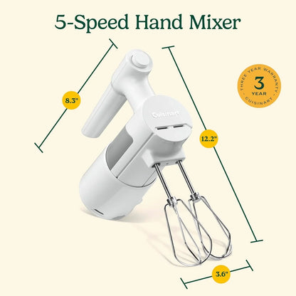 5 Speed Hand Mixer, HM-150, White7