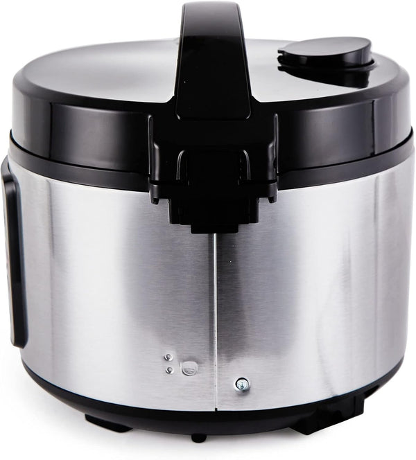 Kumo Yumcarb Rice Cooker with Ceramic Bowl and Advanced Fuzzy Logic, (5.5 Cups, 1 Litre), 5 Rice Cooking Functions, 3 Multicooker Functions, 110V US Power (Light Stainless Steel)2