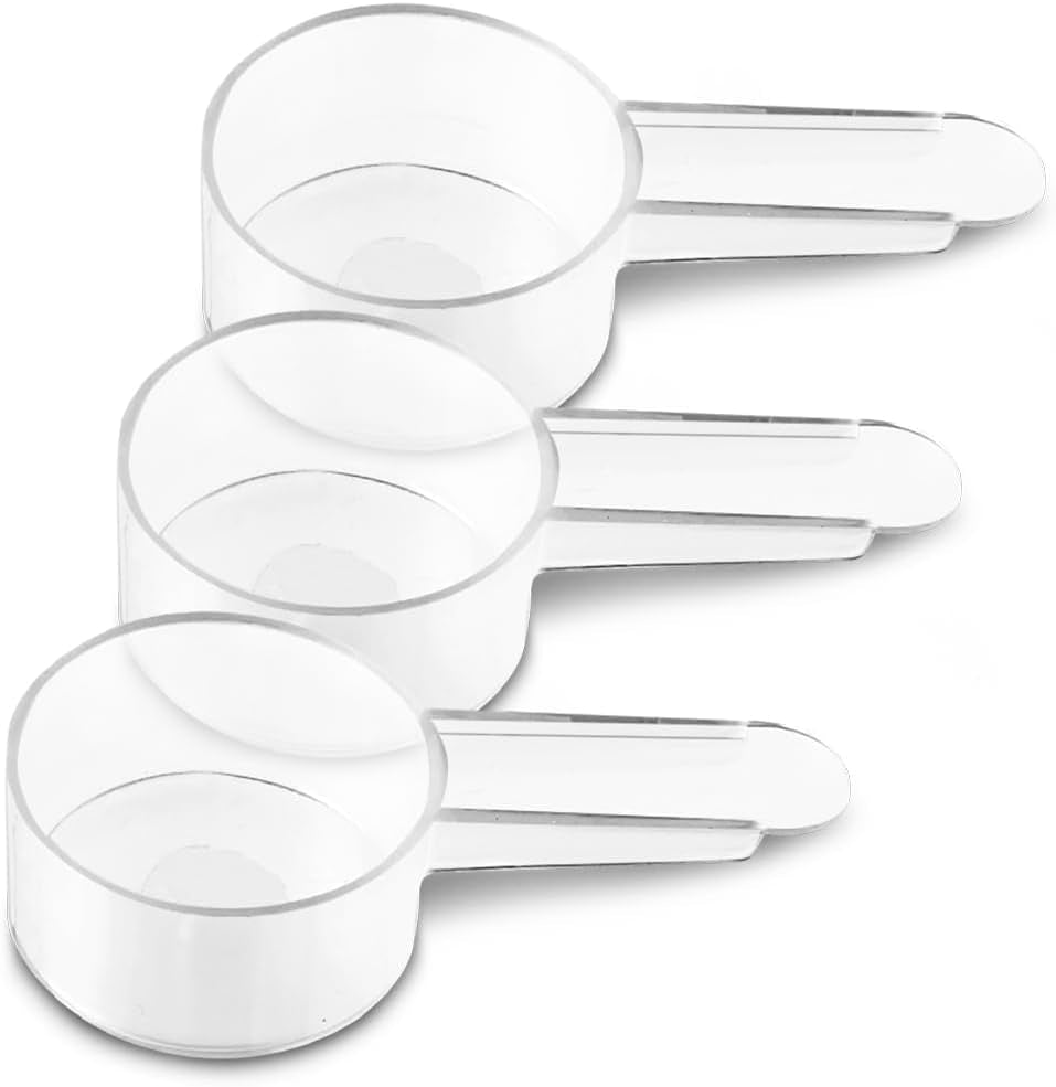 3-pack-tablespoon-measuring-spoons-1-tbsp-15-ml-plastic-coffee-scoops-clear-short-handle-1-tbsp-scoops-for-coffee-loose-tea-protein-powder-spices-baking-ingredients-and-powdered-supplements