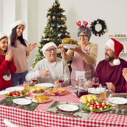 6 Pcs Christmas Placemats Nutcracker 12 X 18 Inch Washable5