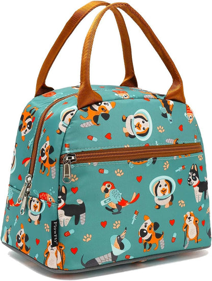 Insulated Lunch Cooler Bag - Tote Bag Organizer for Women/Men, Dog1