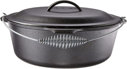 Cast Iron Dutch Oven Bundle with Fry Basket and Iron Cover, Pre-Seasoned3