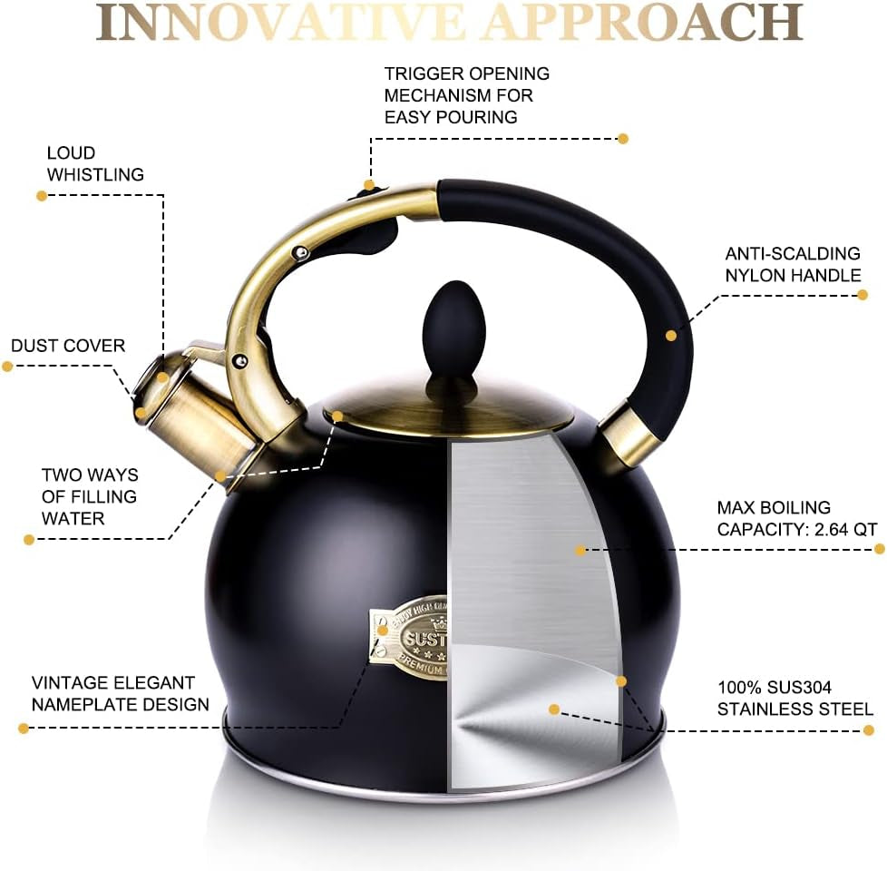whistling-tea-kettle-2-7qt-food-grade-steel-teapot-black-tea-pot-for-stove-with-ergonomic-handle-with-1-silicone-pinch-mitt-for-induction-gas-electric-radiant-cooktops