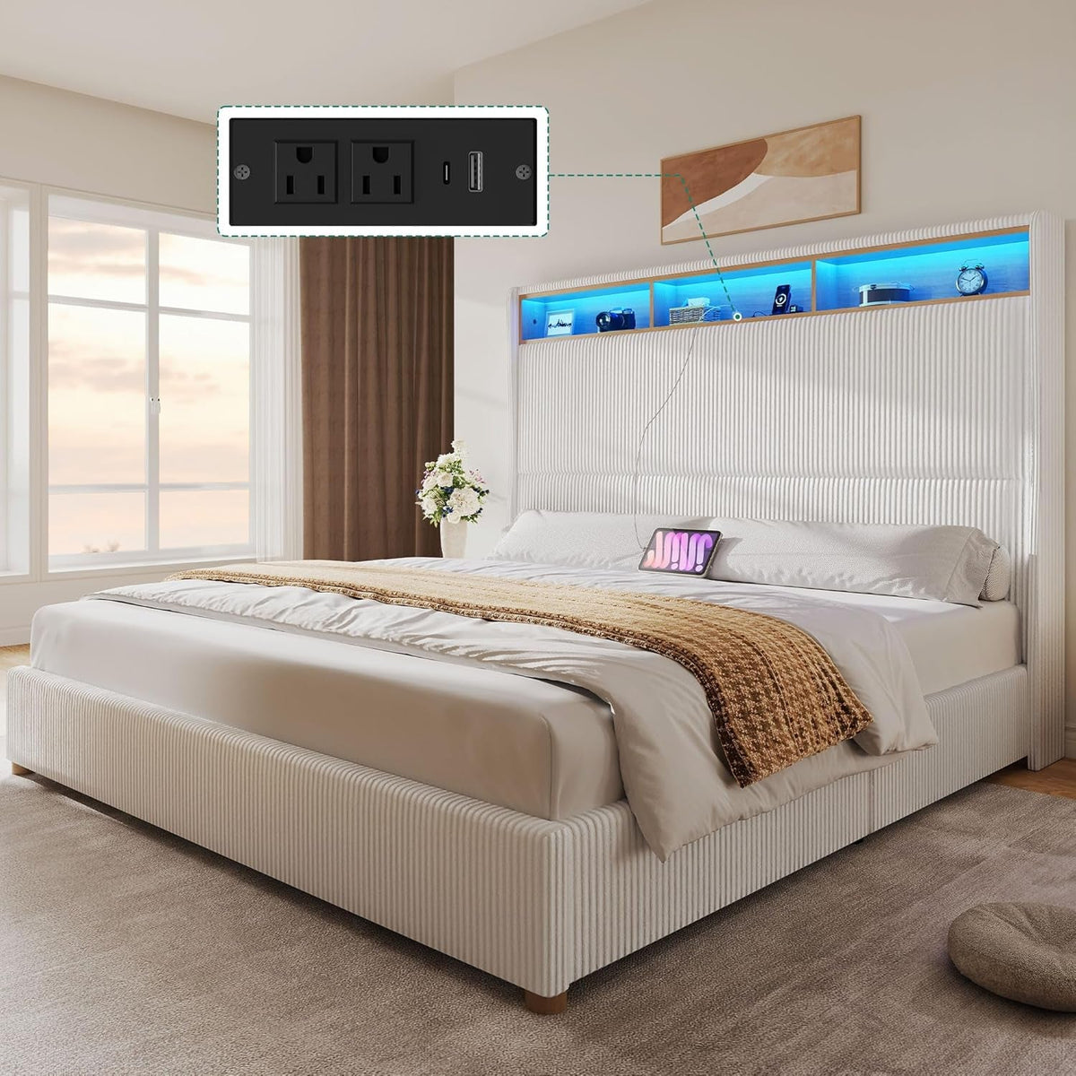 king-size-bed-frame-with-charging-station-and-rgb-led-lights