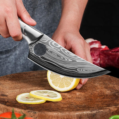 Meat Cleaver,Cleaver Knife Boning Knife for Kitchen Stainless Steel Cleaver Meat Fruit Boning Fishing Hunting Camping Kitchen Chef Knife (Color : Knife with Cover), LAMAJIGA58446