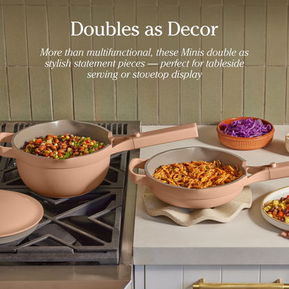 Our Place Mini Cookware Duo, 6-Piece Ceramic Nonstick Cookware Set | Ceramic Cookware Set with Mini Always Pan & Mini Perfect Pot; Pfas-Free, Induction & Oven Safe to 450°F, Non-Toxic Cookware6