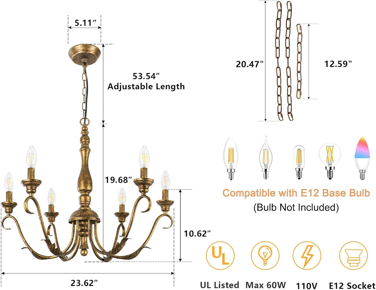 6-light-23-62-farmhouse-vintage-gold-chandeliers-for-dining-room