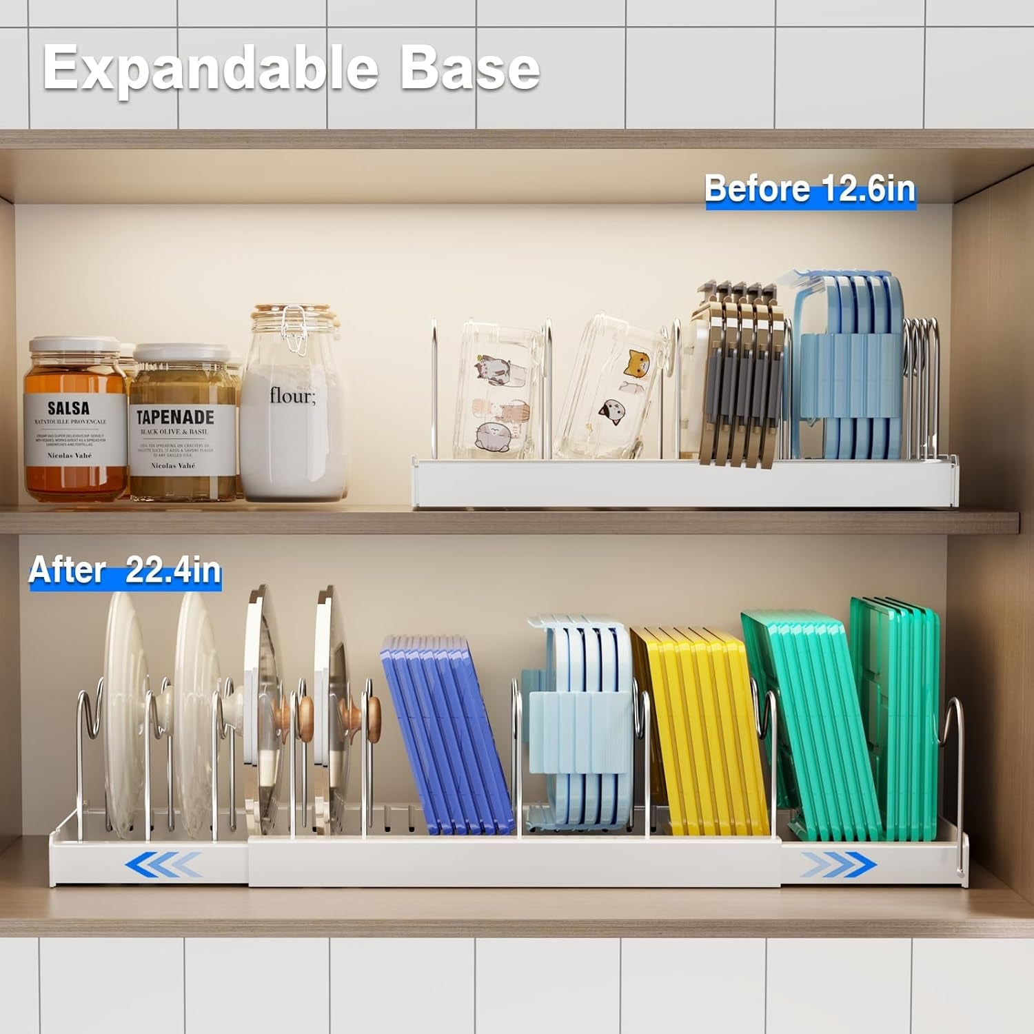 2-pack-pots-and-pans-organizer-under-cabinet-22-expandable-food-storage-container-lid-organizers-with-9-adjustable-dividers-pot-and-pan-lid-holders-rack-inside-cabinet-countertopwhite