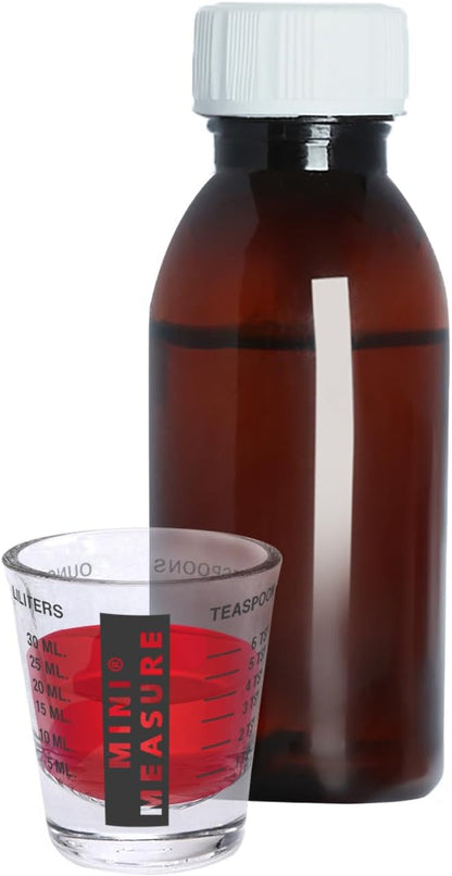 Mini Measure Heavy Glass, 20-Incremental Measurements Multi-Purpose Liquid and Dry Measuring Shot Glass, Black8