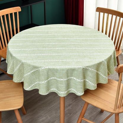 Sage Green round Tablecloth 53 Inch Circle Table Cloth Linen Round7