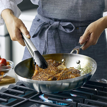 Kitchenaid Stainless Steel 3-Ply Base Cookware Induction Pots and Pans Set, 10-Piece, Brushed Stainless Steel7