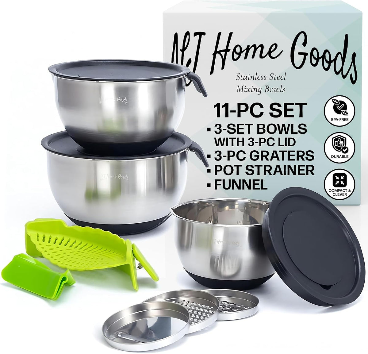 homeware-stainless-steel-mixing-bowl-with-lids-set-handles-for-holidays-gift-set-for-kitchen-with-pour-spout-non-slip-silicone-base-on-bowls-strainer-graters-for-kitchen