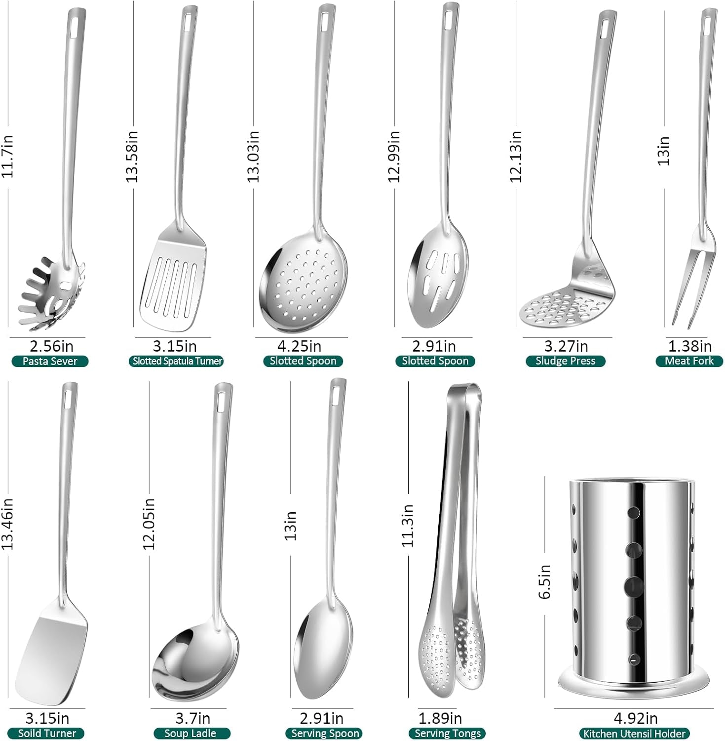 kitchen-utensils-set-11pcs-stainless-steel-cooking-utensils-set-with-holder-includes-turners-potato-masher-spatula-spoons-pasta-server-tongs-soup-ladle-serving-spoon
