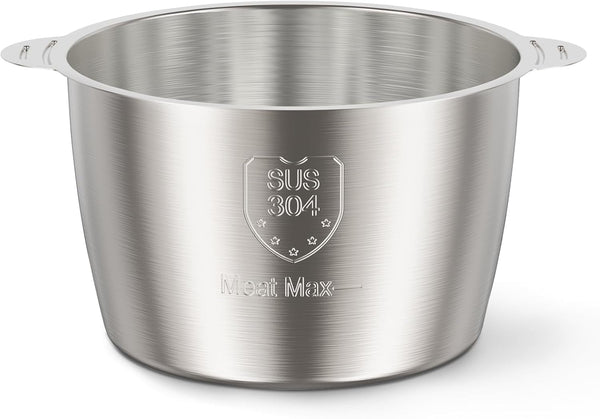 SUS 304 Stainless Steel Bowl Compatible with  GC10 & GC10-S Food Processor, 1PCS, 8Cup1
