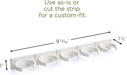 Spice Clip Grippers for Cabinet Doors, White, 15 Ct7