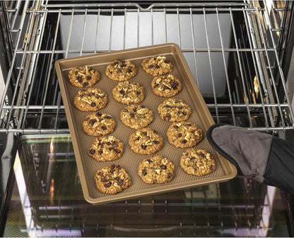 Bestbake Nonstick Textured Carbon Steel Cookie Sheet, 11" X 17", Large Baking Sheet, Even Heating, Scratch-Resistant, Non-Toxic, Durable, Ideal for Baking and Sheet Pan Dinners6