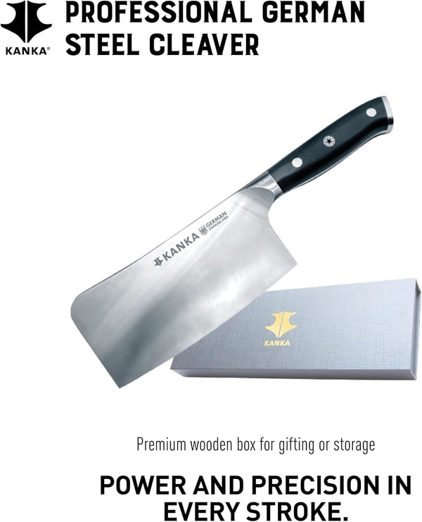 7 in Meat Cleaver, Stainless Steel, Rust-Resistant3