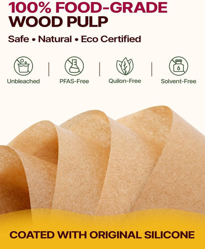 200Pcs 12X16 in Unbleached Parchment Paper for Baking, Precut Parchment Paper Sheets, Heavy Duty Flat Baking Paper, Half Sheet Baking Sheets for Baking Cookies, Cooking, Air Fryer, Oven | Heavy Duty and Non-Stick Extra Strong Parchment Paper Sheets for Baking for Air Fryer, Grilling, Steaming5