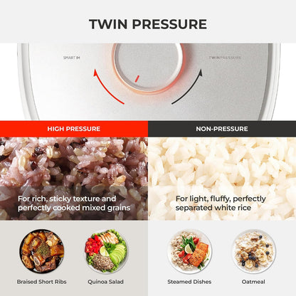 CUCKOO Twin Pressure Induction Rice Cooker, 20-Cup Cooked, CRP-OHTR1009FW | Large 10-Cup Uncooked Capacity, Full Stainless Steel Inner Pot, 14 Menus, Silent Pressure System, Quick Rice, Made in Korea8