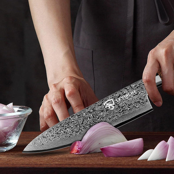 Damascus Chef'S Knife 8 Inch Professional Handmade Damascus Stainless Steel Kitchen Knife, Superb Edge Retention, Stain & Corrosion Resistant, Ergonomic PAKKA Wood Handle4