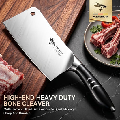 7.5 Inch Meat Cleaver with German Military Grade Composite Steel2
