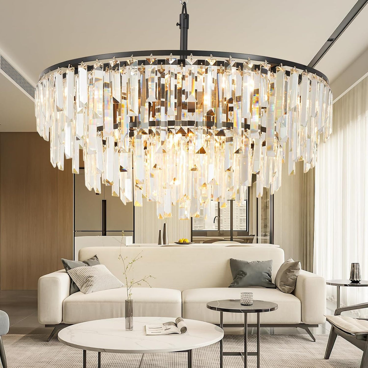 black-modern-round-top-k9-crystal-chandelier-lighting-fixture-8-lights-round-k9-crystal-adjustable-hanging-lamp-for-dining-room-bedroom-living-room-hallway-bar-kitchen-w24