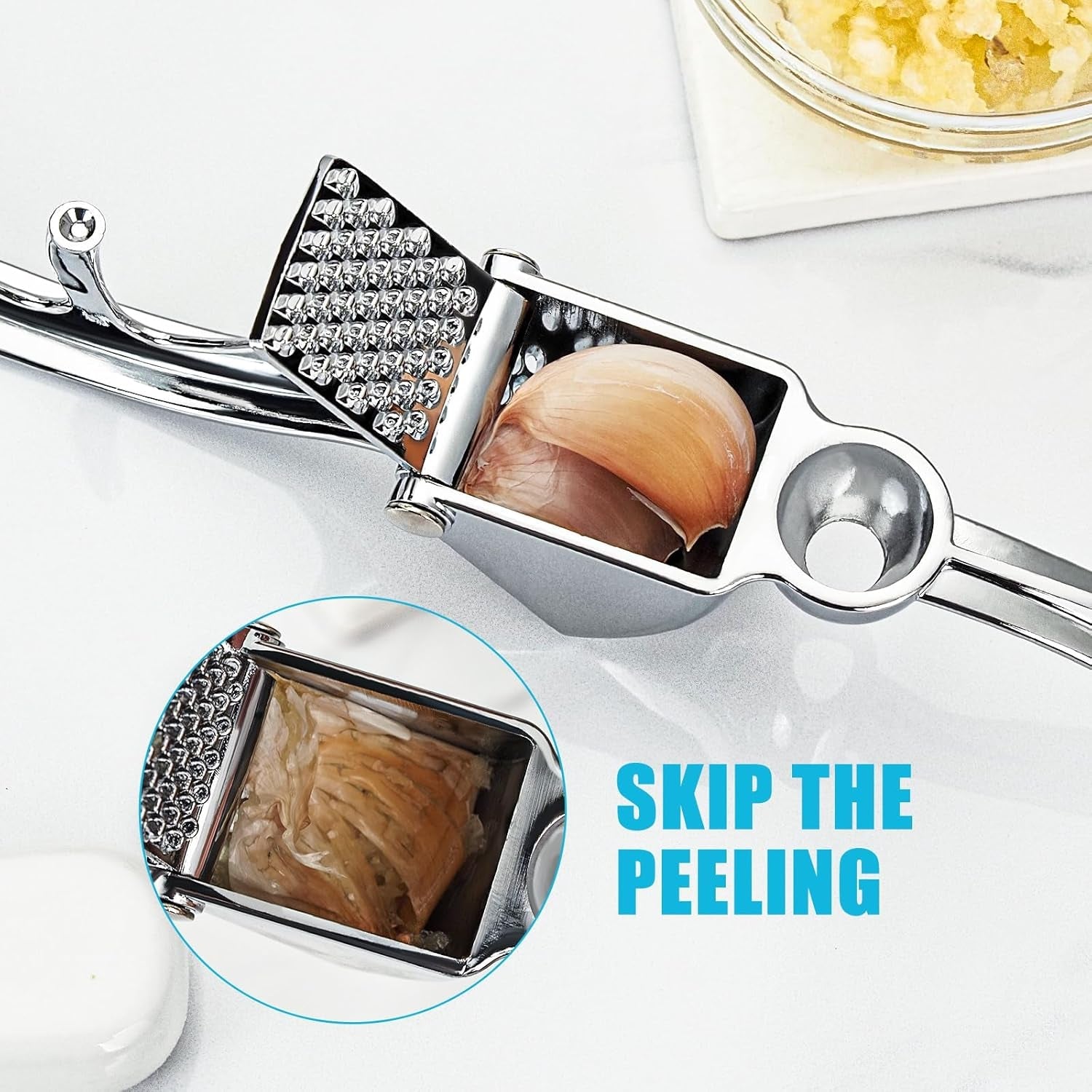 garlic-press-premium-metal-garlic-crusher-tool-heavy-duty-garlic-mincer-with-ergonomic-handle-rust-proof-dishwasher-safe-easy-to-squeeze-and-clean-silver