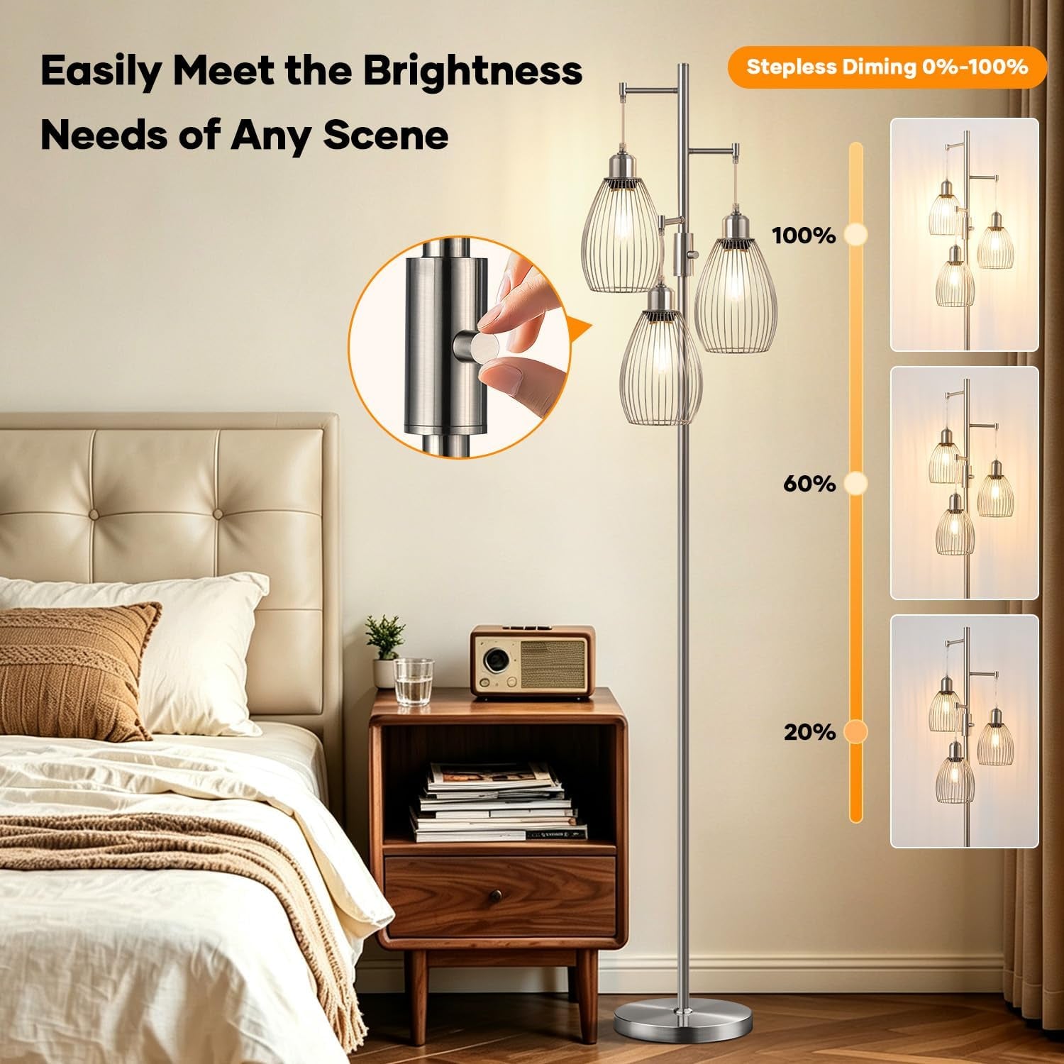 dimmable-floor-lamp-3-x-800lm-led-edison-bulbs-included-industrial-floor-lamp-standing-tree-lamp-with-elegant-teardrop-cage-heads-tall-lamps-for-living-room-bedroom-brushed-nickel