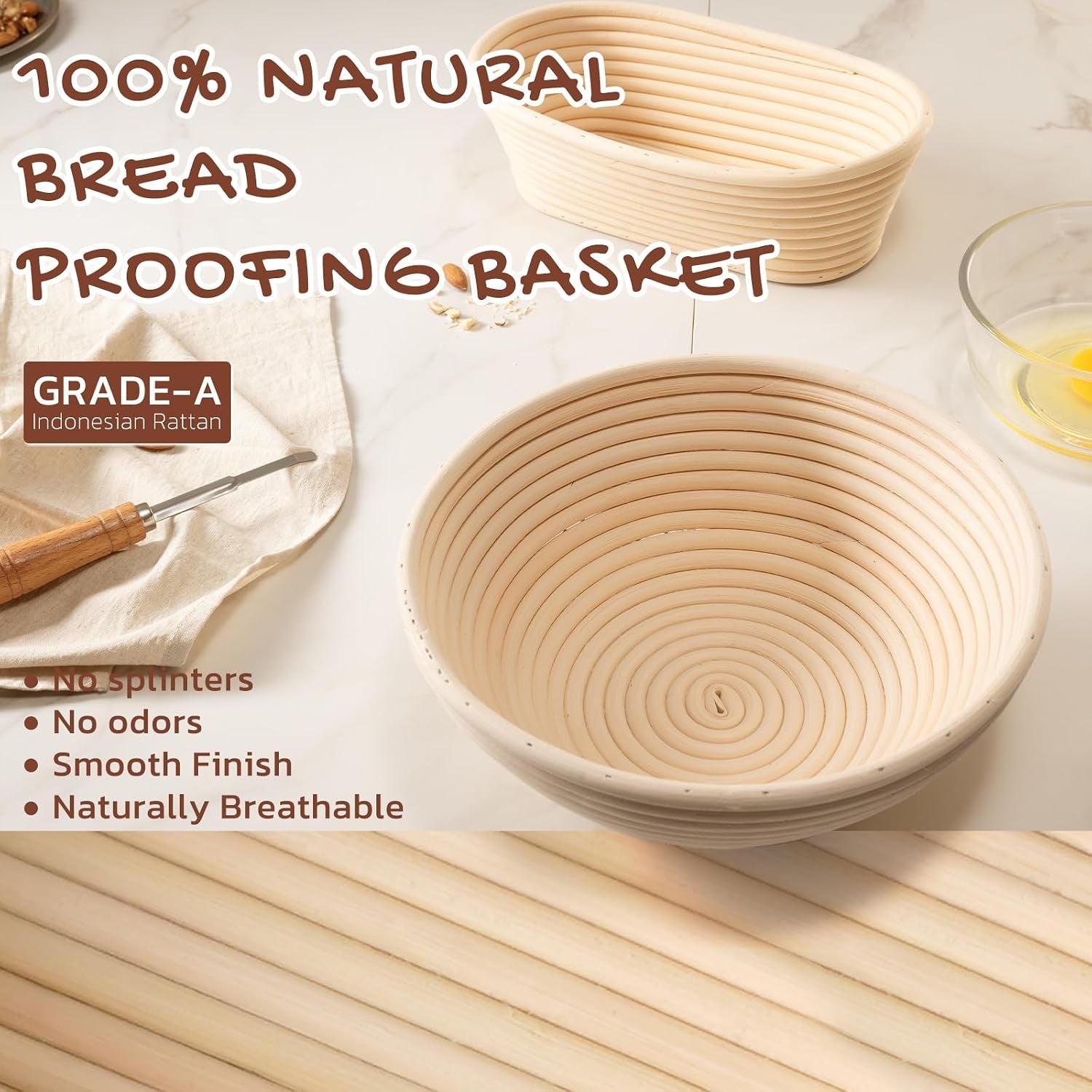 sourdough-starter-kit-with-round-oval-banneton-bread-proofing-basket-starter-jar-dough-whisk-scrapers-stencils-complete-sourdough-bread-baking-supplies-fathers-day-gift-for-men